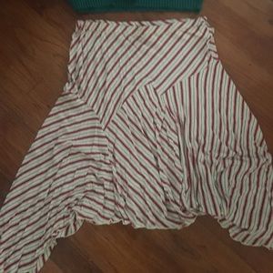 Asymmetric cotton skirt! Mint